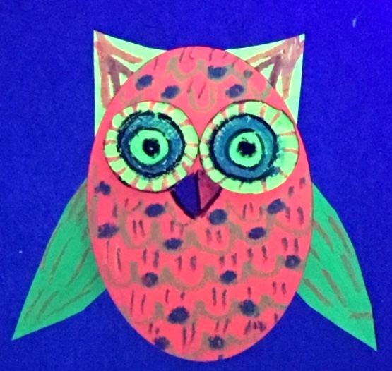 Neon Glow Owl