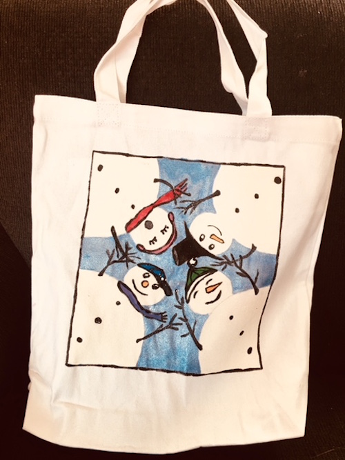 Snowmen Tote Bag