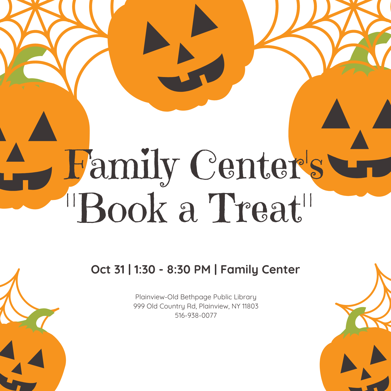 Family Center's "Book a Treat"