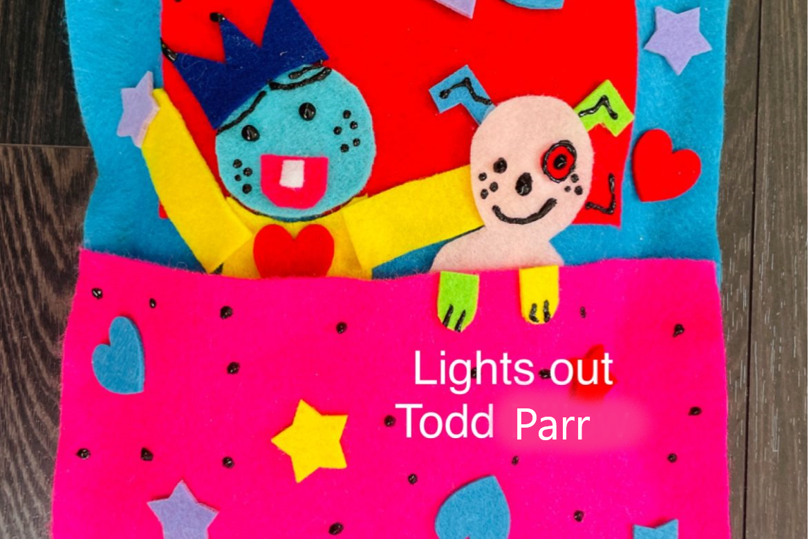 Todd Parr's Lights Out, Todd! No Sew Pillow