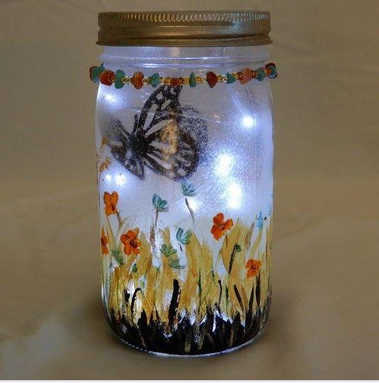 Glowing Garden Jar