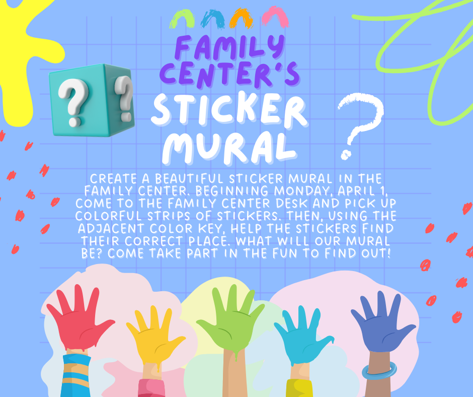 Family Center's Sticker Mural