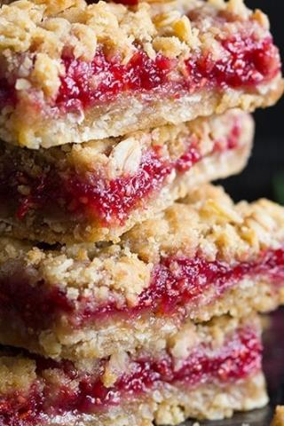 Raspberry Crumb Bars