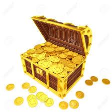 Treasure Chest with gold coins