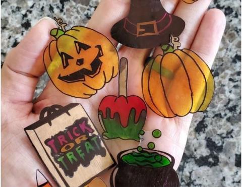 Spooky Shrinky Dinks