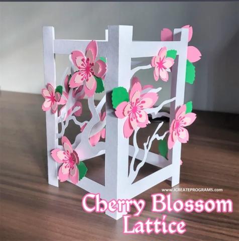 Cherry Blossom Lattice Art