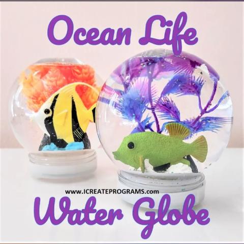 Ocean Life Water Globe 