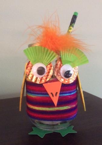 Silly Owl Pencil Holder