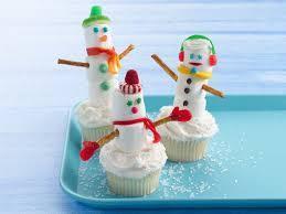 Snow People Cupcakes