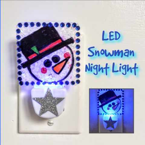 LED Snowman Night Light