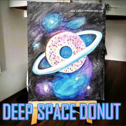 Deep Space Donut Painting