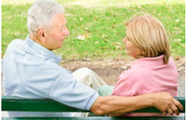 picture of couple talking