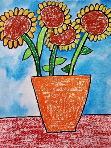 Sunflower Painting