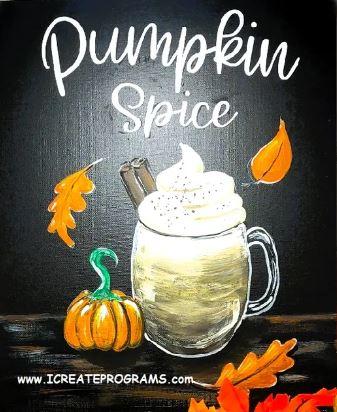 Pumpkin Latte Painting