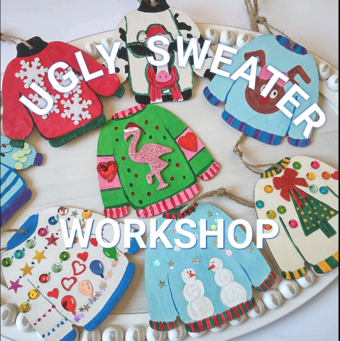 Ugly Sweater Ornament Workshop