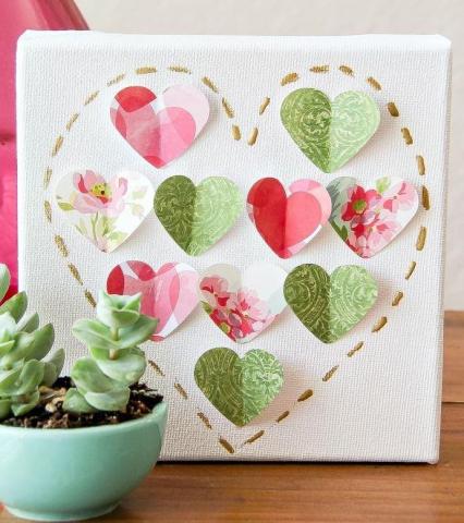 Hearts a Flutter 3-D Canvas