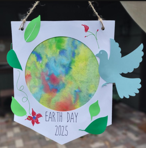 Tie-dye Earth Day Banner