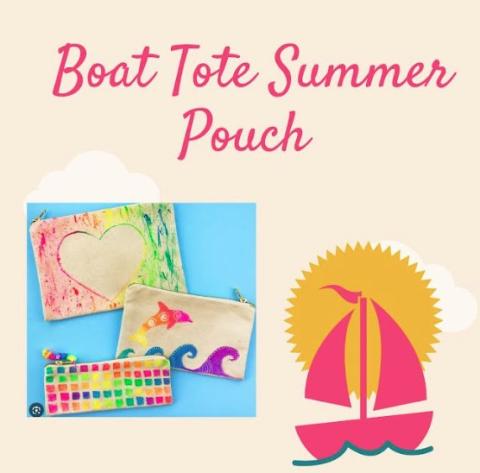 Boat Tote Summer Pouch