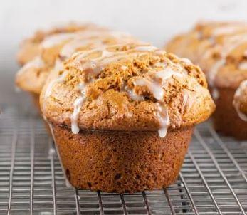 Gingerbread Muffins with Sweet Lemon Drizzle