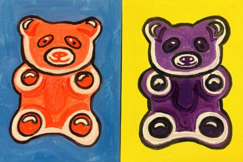 Gummy Bear Painting
