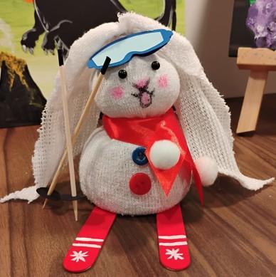 Sock Ski Bunny