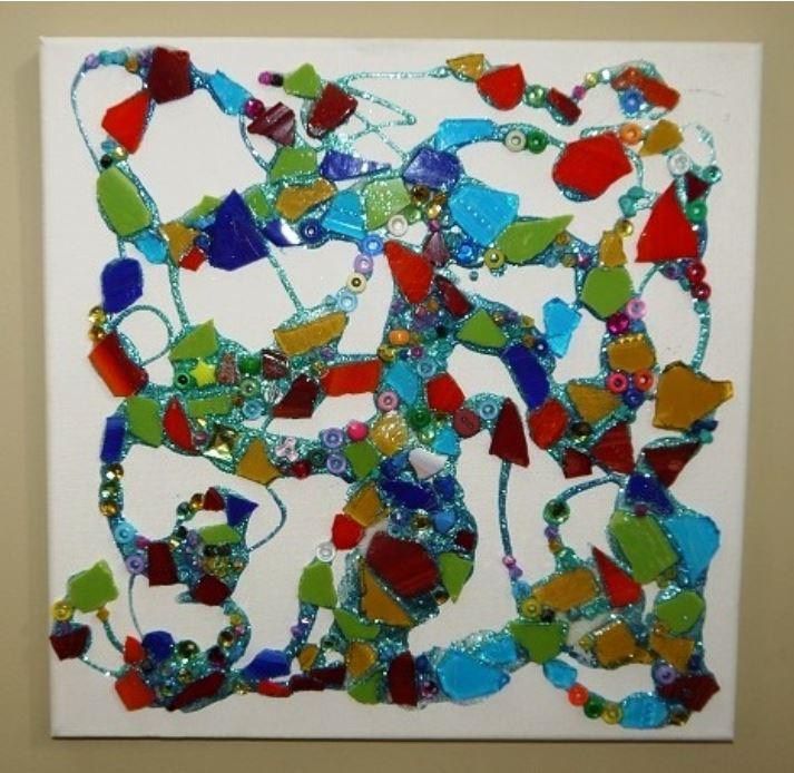 Mosaic Scatter on Canvas