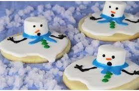 Melted Snowman Cookies