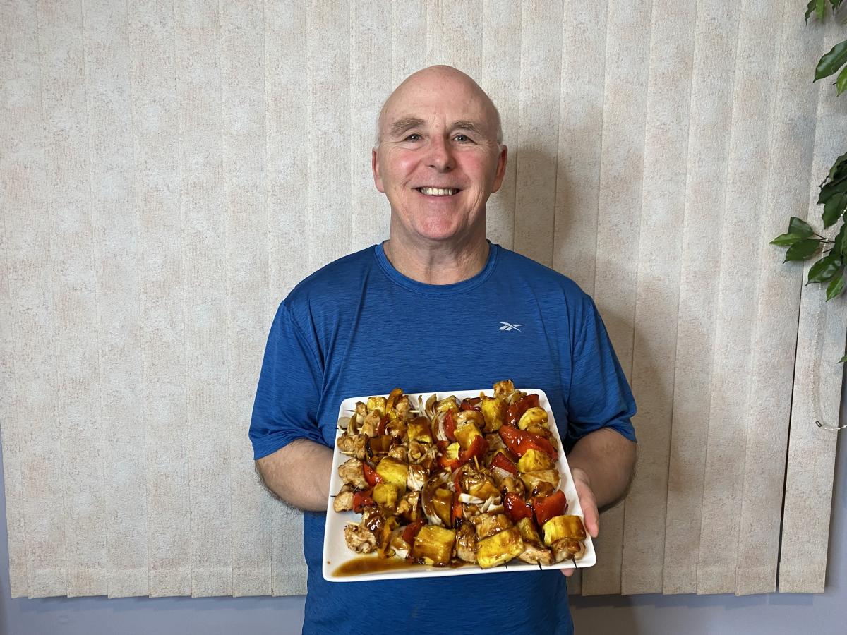 Saucy and Sticky BBQ Pineapple Chicken Kabobs