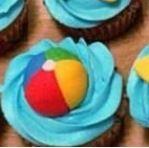 Pool Party Cupcakes