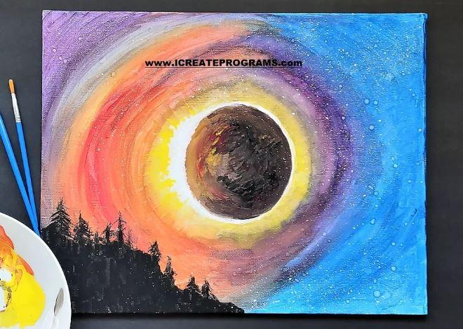 Solar Eclipse Painting