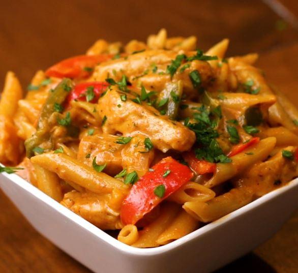 Chicken Fajita Penne Pasta