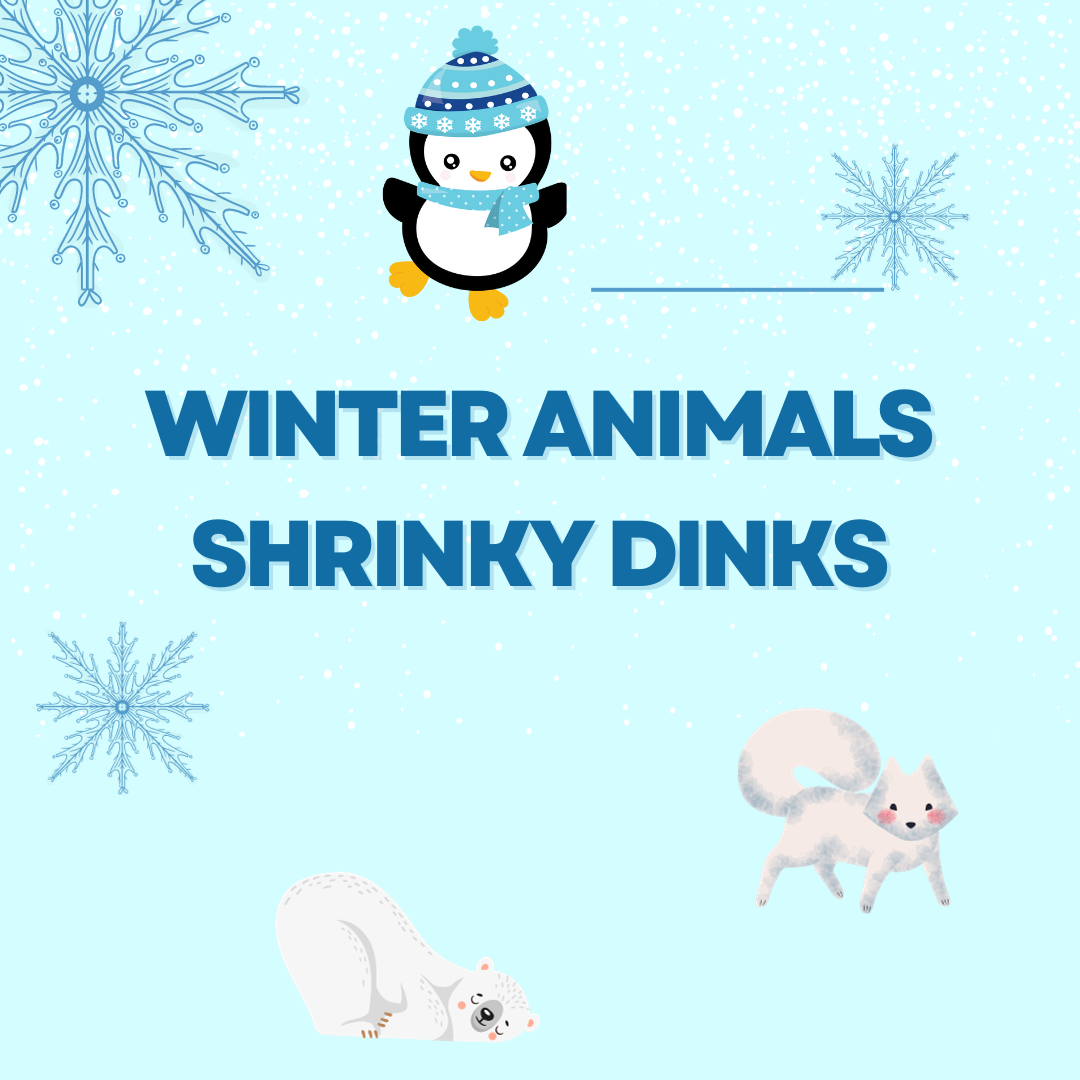 Winter Animals Shrinky Dinks