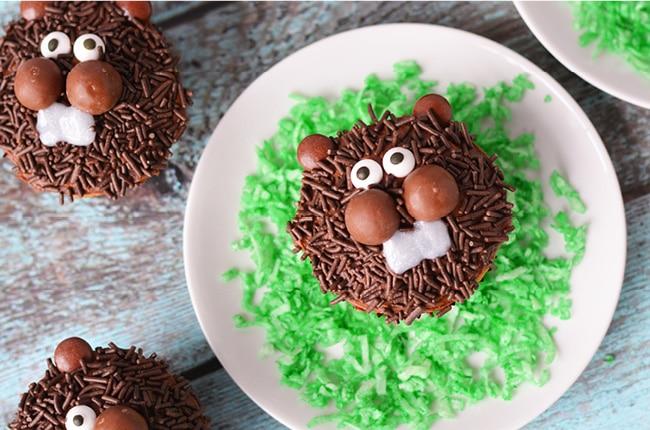 Groundhog Cupcakes