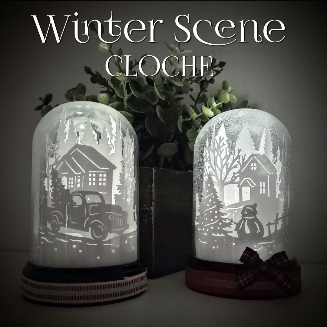 Winter Scene Cloche