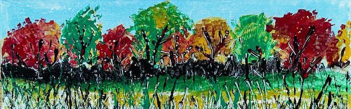 Autumn Trees Painting