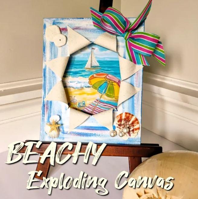 Beachy Exploding Canvas