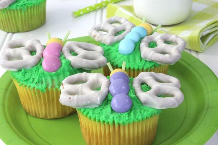 Spring Butterfly Cupcakes
