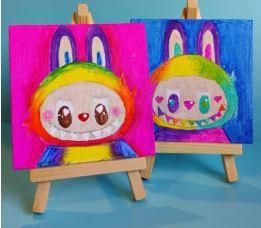 Mini Labubu Character Painting